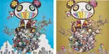 Family Happiness; and Panda Family by Takashi Murakami, 2014; and 2016, Two offset lithographs in colours, on smooth wove paper, the full sheets, sold Jun 2018