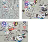 We Are Destined to Meet Someday! But for Now, We Wander in Different Dimensions; We Are Destined to Meet Someday! But for Now, We Wander in Different Dimensions; and Hands Clasped by Takashi Murakami, 2015-2016, Three offset lithographs in colours, on smooth wove paper, the full sheets, sold Jun 2018