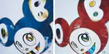 And Then x 6 (Blue: The Polke Method); and And Then x 6 (Red Dots: The Superflat Method) by Takashi Murakami, 2012-13, Two offset lithographs in colours, on smooth wove paper, the full sheets, sold Jun 2018