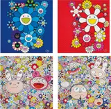 Blue Velvet; Rose Velvet; Kaikai & Kiki: Dreaming of Shangri-la; and The Creative Mind by Takashi Murakami, 2015; and 2016, Four offset lithographs in colours, on smooth wove paper, the full sheets, sold Jun 2018
