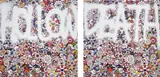 Flower HOLLOW; and DEATH Flower by Takashi Murakami, 2015, Two offset lithographs in colours, on smooth wove paper, the full sheets, sold Jun 2018