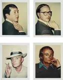 Gilbert & George, Truman Capote, Roy Lichtenstein by Andy Warhol, 1975-1981, Four unique Polaroid Polacolor Type 108 prints, sold May 2018
