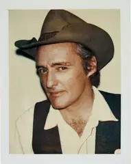 Dennis Hopper by Andy Warhol, 1977, Unique Polaroid Polacolor Type 108 print, sold May 2018