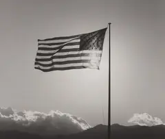 Robert Mapplethorpe, American Flag, 1987, Gelatin silver print, flush-mounted