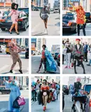 Tommy Ton, Werk! Qweens, 2017, Unique polyptych, comprising nine chromogenic prints, each flush-mounted