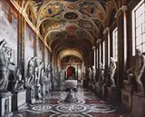 Massimo Listri, Galleria delle Statue, Museo Pio Clementino, Musei Vaticani X, 2011, Chromogenic print, flush-mounted