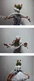 Faisal Samra, Performance #13 from Distorted Reality, 2007, Three chromogenic prints, each flush-mounted