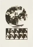 Robert Heinecken, 14 or 15 Buffalo Ladies #2, 1969, Lithograph with chalk and ink on paper