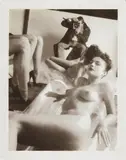 Modelling fashion for Vogue Hommes, Vogue Studio, Paris by Helmut Newton, 1981, Unique Polaroid print, sold May 2018