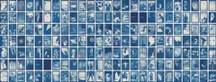 Norman Behrendt, Blueprint, 2017-2018, Unique polyptych, comprising 175 cyanotypes