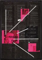 Nicolas Franco, Pink Romy from City of Women, 2016, Pigment ink, acrylic resins, acrylic paint, muriatic acid and aluminium on paper