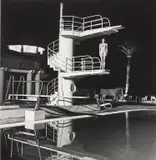 Diving Tower, Old Beach Hotel, Monte Carlo by Helmut Newton, 1981, Gelatin silver print, sold Nov 2018
