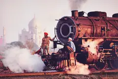 Taj and Train, India by Steve McCurry, 1983, Chromogenic print, printed later, sold Nov 2018