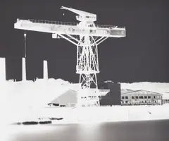 Bremer Vulkan, August 21 by Vera Lutter, 1997, Unique gelatin silver print, sold Nov 2018