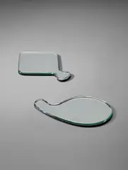 Two hand mirrors by Gio Ponti, designed 1932, executed 1960s, Mirrored glass, coloured glass, offered Apr 2018