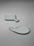Gio Ponti, Two hand mirrors, designed 1932, executed 1960s, Mirrored glass, coloured glass