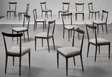 Ico Parisi, Set of fourteen dining chairs
