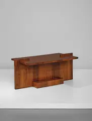 Rare low table by Jean Royere, circa 1955, Indian rosewood-veneered wood, offered Apr 2018