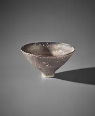 Footed bowl by Lucie Rie, circa 1970, Stoneware, sold Apr 2018