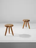 Charlotte Perriand, Pair of tripod stools