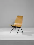 Jean Prouvé, 'Antony' chair, model no. 356, circa 1954, Beech-veneered plywood, painted steel, painted tubular steel, aluminium