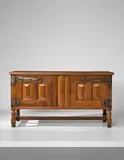 Edwin Lutyens, Unique sideboard, designed for Little Thakeham, Thakeham, West Sussex, 1902-1903, Stained oak, wrought iron