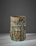Axel Salto, Rare 'Three Deers in a Cornfield' vase