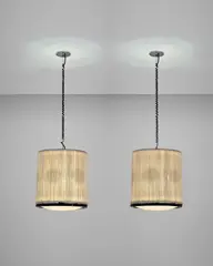 Gianfranco Frattini, Pair of rare ceiling lights, model no. 597/S, circa 1964, Chromium-plated metal, painted aluminium, nylon, textured glass