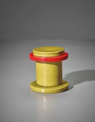 Lidded box, model no. 598 by Ettore Sottsass, circa 1962, Glazed earthenware, sold Apr 2018