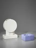 Vase, model no. YP33a, and ashtray, model no. YP1, from the 'Yantra di Terracotta' series by Ettore Sottsass, 1969-1979, Glazed earthenware, sold Apr 2018