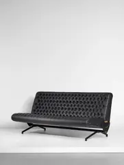 Osvaldo Borsani, Adjustable sofa, model no. D70, designed 1954, produced circa 1967, Painted steel, painted tubular steel, brass, vinyl