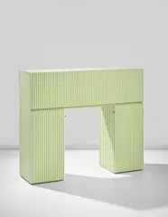 Ettore Sottsass, 'Nefertiti' writing desk, 1968-1969, Plastic-laminated wood, steel
