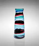 'Fascie di colore' vase, model no. 3839 by Fulvio Bianconi, circa 1953, Clear and a fascie coloured glass, sold Apr 2018