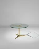 Gio Ponti, Side table, model no. 1128, circa 1950, Brass, glass