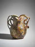 George Ohr, Mottled two-sided, two-handled vase