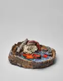 Sterling Ruby, The Fed Mortar (Rainbow), 2009, glazed ceramic