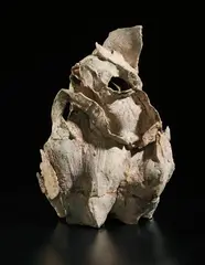 Form from the ‘Complex Series’ by Ewen Henderson, 1988, mixed laminated clays and glazes, offered Oct 2018
