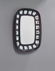 Max Ingrand, Mirror, model no. 2045, 1964, Mirrored glass, glass, painted wood, chromium-plated brass