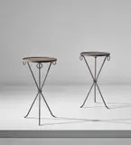 Jean-Michel Frank, Pair of guéridons, circa 1938, Painted iron
