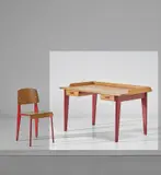 Jean Prouvé, Rare 'Dactylo' desk, variant designed for a bank, Nancy