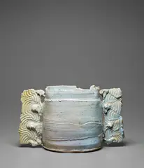 Colin Pearson, Large 'Winged' vase form, circa 1974, Glazed stoneware