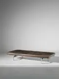 Daybed, model no. PK 80 by Poul Kjærholm, designed 1957, produced 1957-1981, Leather, stainless steel, painted plywood, rubber, sold Oct 2018