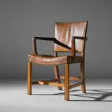 Kaare Klint, 'Red' armchair, model no. 3758A, designed for the Prime Minister's Office, Copenhagen