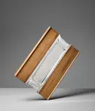 Tapio Wirkkala, Tray, model no. TW 170, for a private commission, Finland, 1958, Teak, teak-veneered wood, precious metal