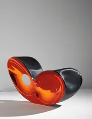 Blo-void 3 by Ron Arad, 2006, Polished and anodised aluminium, aluminium mesh, sold Oct 2018