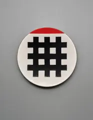 Plate by Ettore Sottsass, circa 1958, Enamelled copper, sold Oct 2018
