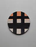 'Simbolo della calma' plate by Ettore Sottsass, circa 1958, Enamelled copper, sold Oct 2018