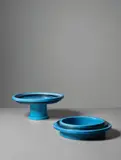 Fruit dish, model no. 606 and rare ashtray by Ettore Sottsass, 1962-1966, Glazed earthenware, sold Oct 2018
