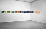 Important frieze by Ettore Sottsass, circa 1965, Glazed earthenware, sold Oct 2018