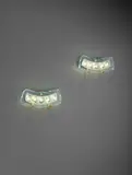 Pair of wall lights, model no. 1598 by Max Ingrand, circa 1956, Chiseled-glass, glass, nickel-plated brass, brass, sold Oct 2018